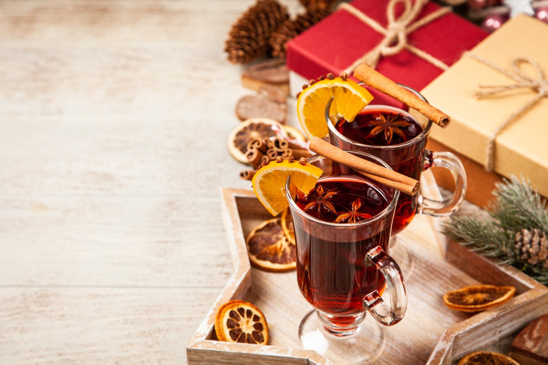 Mulled wine on holiday