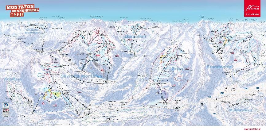 St Gallenkirch ski map